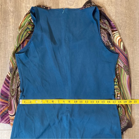 Amour de Pin Up Mathilda Silk Scarf Paisley Hem Robe Top/Dress Read Description - Picture 11 of 12